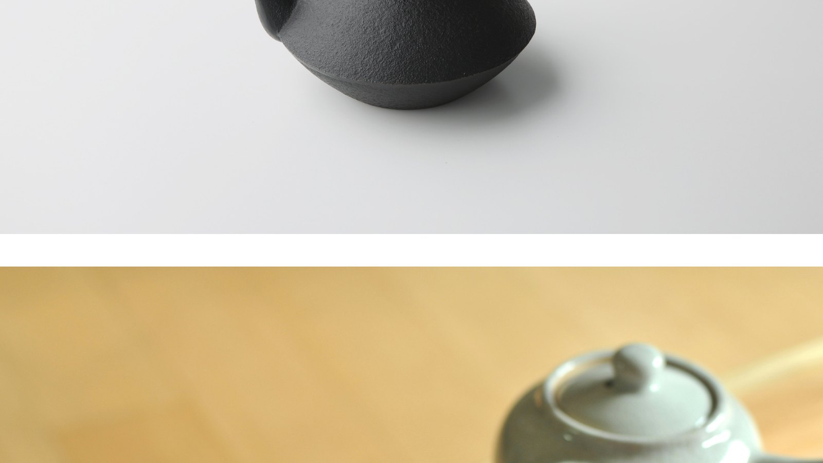 Green tea poured from a kyusu