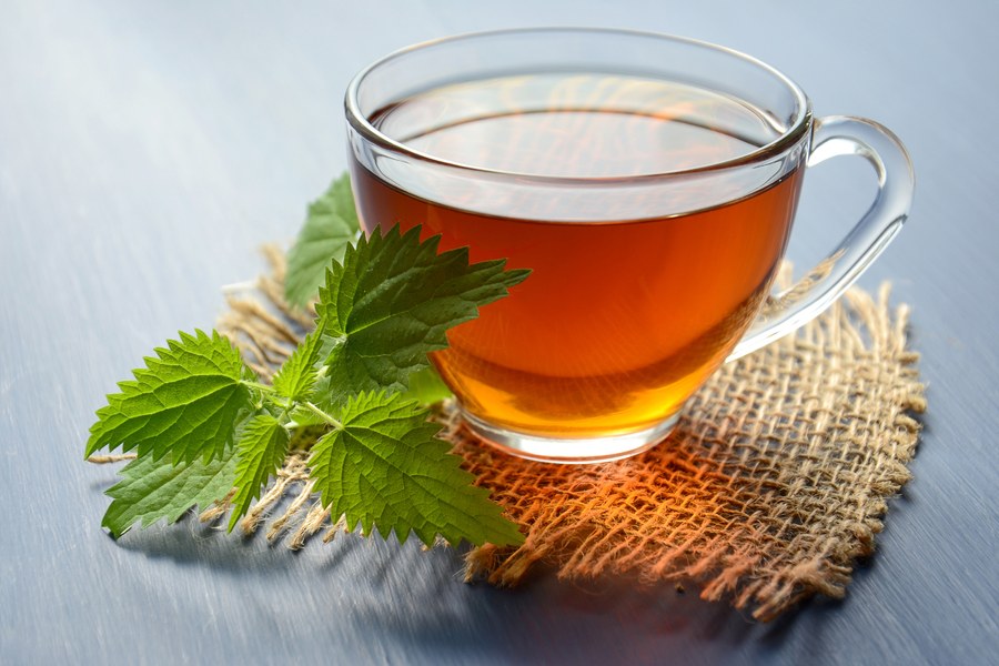 A warm cup of amber roasted Japanese tea